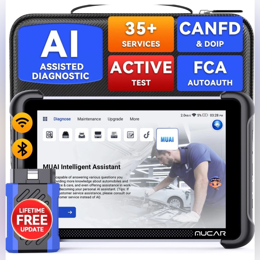 Mucar 892BT Free Update All Systems Car Diagnostic Tool Bidirectional Scanner